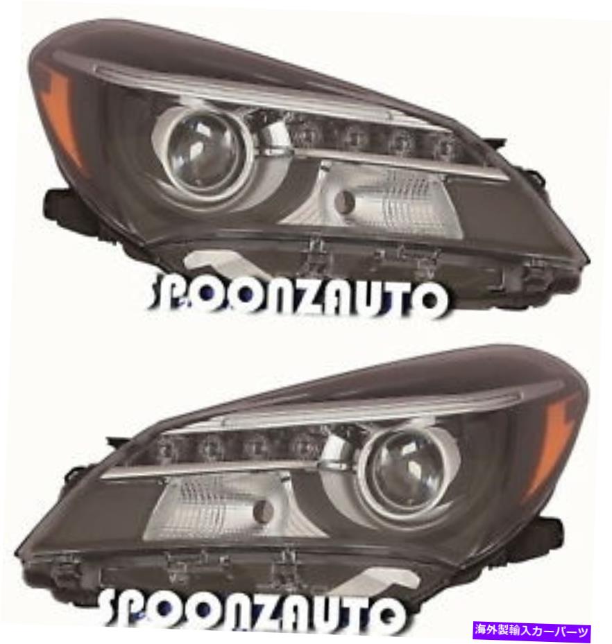 USテールライト トヨタヤリスHB 2015 2016 2017 SEヘッドライトヘッドライトランプW / LED - ペア TOYOTA YARIS HB 2015 2016 2017 SE HEADLIGHTS HEAD LIGHTS LAMPS W/LED - PAIR【並行輸入品】