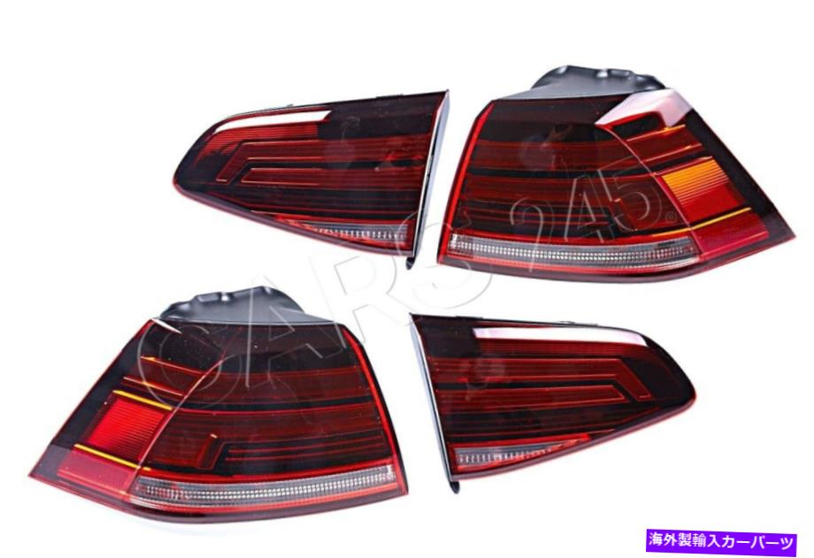 USテールライト 本物のVWゴルフ7ファシフトLEDテールライトW。フォグライトW / O動的ターン信号 Genuine VW Golf 7 Facelift LED Tail Lights w. Fog Light w/o Dynamic Turn Signal【並行輸入品】