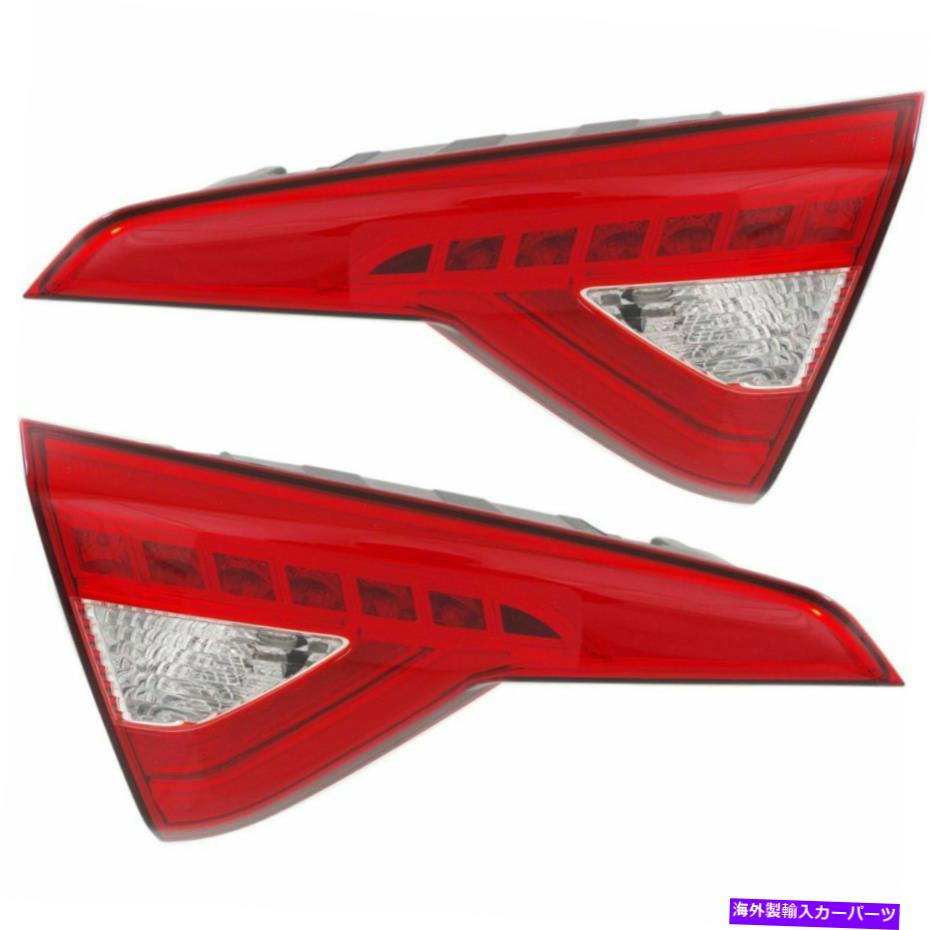 USテールライト 2LH＆RHサイドインナーテールアンプアセンブリの新しいセットHyundai Sonata LEDタイプ New Set of 2 LH & RH Side Inner Taillamp Assembly Fits Hyundai Sonata LED Type【並行輸入品】