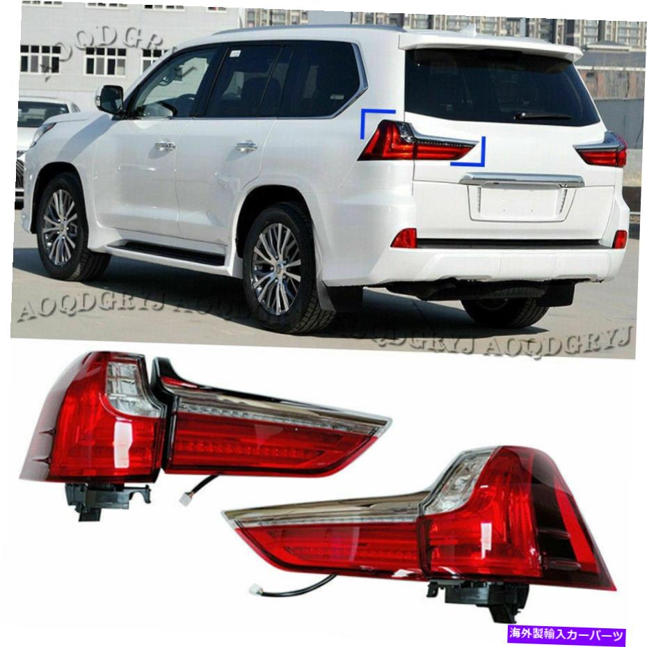 USテールライト レクサスLX570 2016-2020車の赤いLED後部ランプアセンブリLEDテールライト2P Fit For LEXUS LX570 2016-2020 Car Red LED Rear Lamps Assembly LED Tail Lights 2P【並行輸入品】|Us Custom Parts Shop USDM
