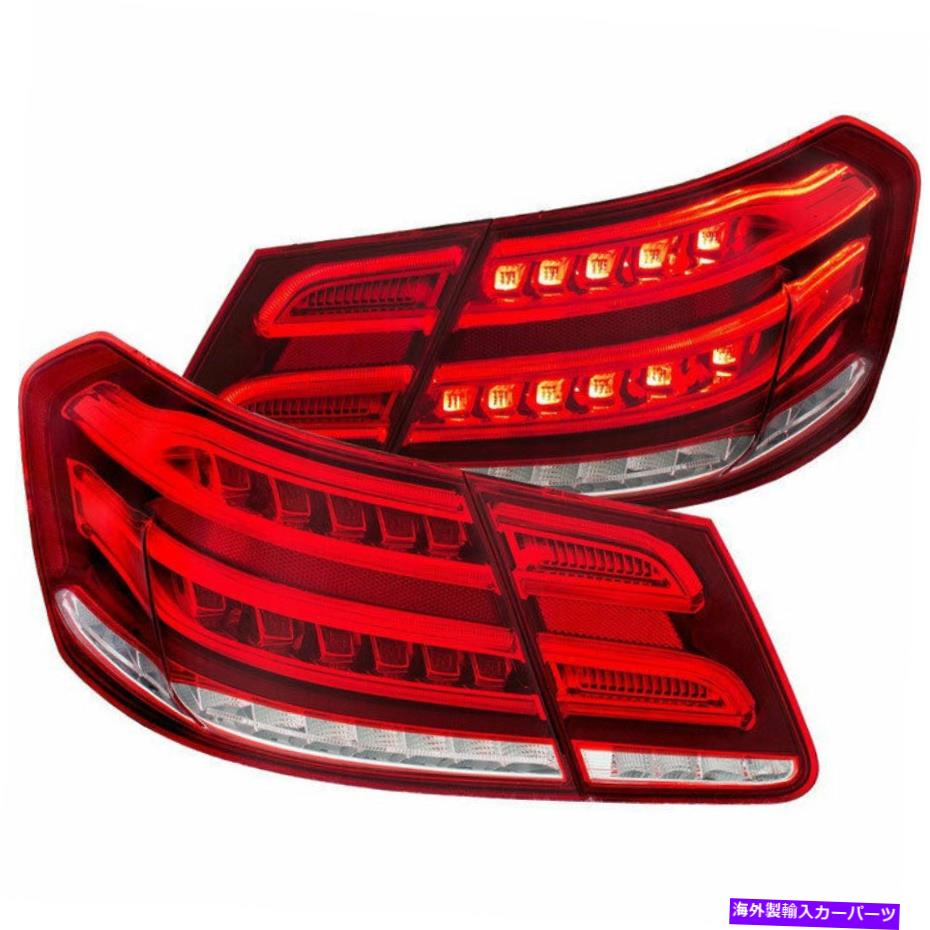 USテールライト Mercedes-Benz EクラスW212 4DR 10-13のためのAnzo USA LEDのテールライト赤/クリア4PC Anzo USA LED Taillights Red/Clear 4PC for Mercedes-Benz E Class W212 4DR 10-13【並行輸入品】