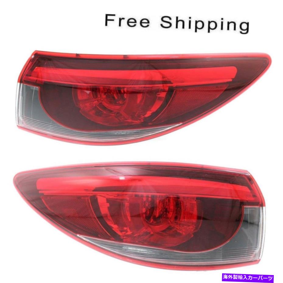 【楽天市場】USテールライト LEDテールランプアセンブリセット2対LH＆RHサイドアウターフィットマツダ6 20162017 LED