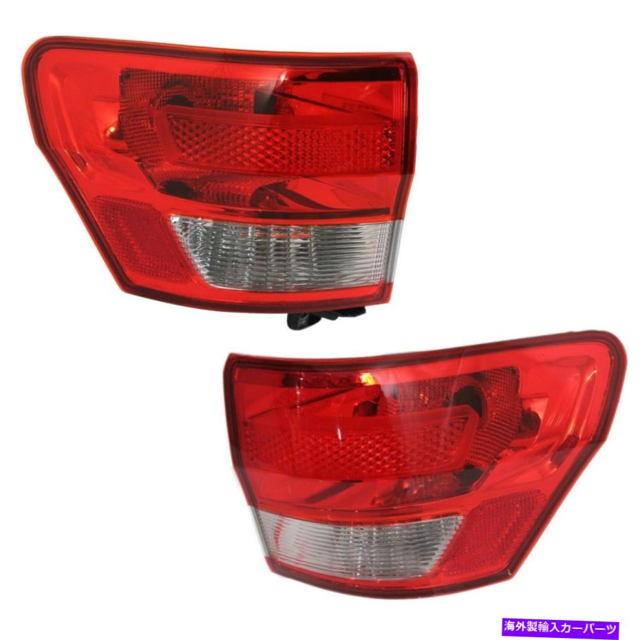 USテールライト 2011-2013 Jeep Grand Cherokee LH＆RHアウターの2テールライトのセット Set of 2 Tail Light For 2011-2013 Jeep Grand Cherokee LH & RH Outer【並行輸入品】