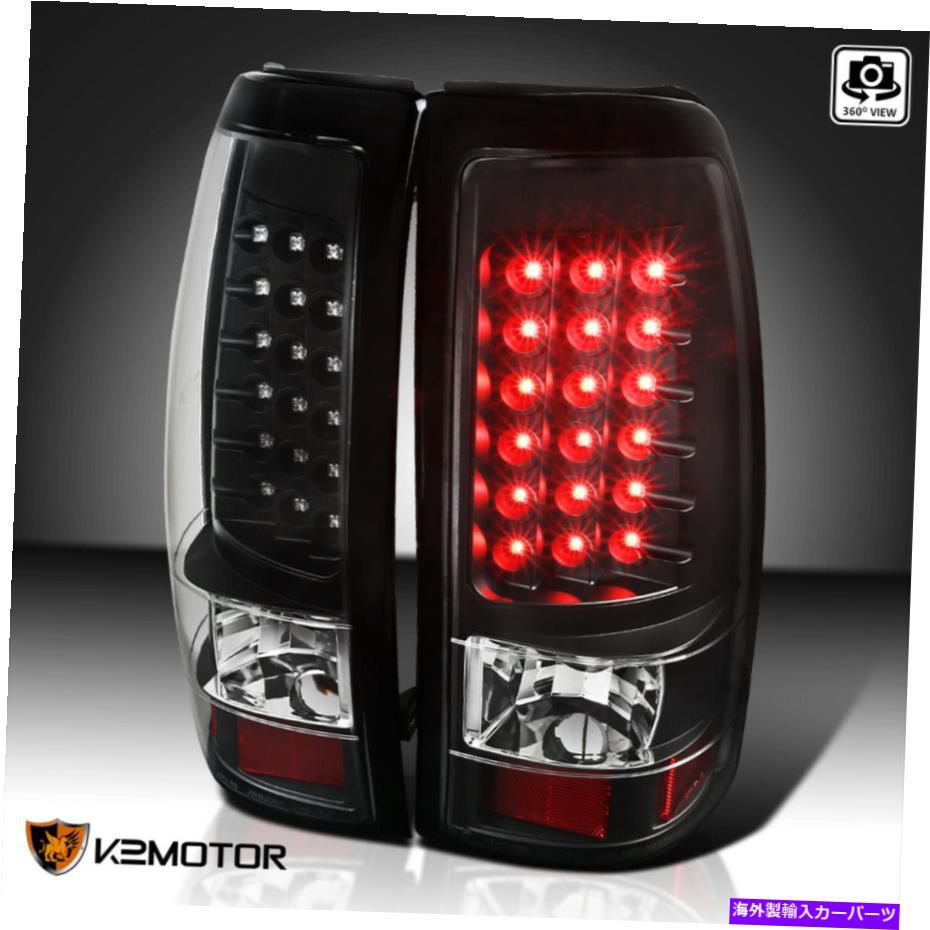 USテールライト 1999 - 2002年のシボリーSilverado GMCシエラLEDテールブレーキライトを左+右 Black For 1999-2002 Chevy Silverado GMC Sierra LED Tail Brake Lights Left+Right【並行輸入品】