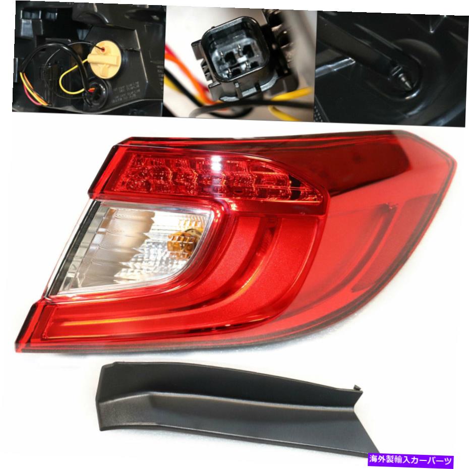 USテールライト LEDテールライトリアランプライトテールライトフィット2018年2019ホンダアコードセンダン LED Tail Light Rear Lamp Right Taillight Fit For 2018 2019 Honda Accord Sendan【並行輸入品】 40,385円