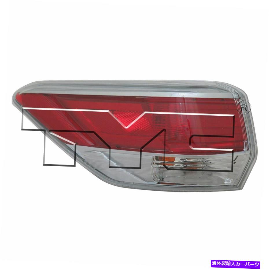 USテールライト 2014-2017トヨタハイランダーのための左側の交換の外側のテールライトアセンブリ Left Side Replacement Outer Tail Light Assembly For 2014-2017 Toyota Highlander【並行輸入品】