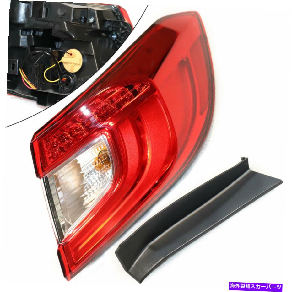 USテールライト 2018 - 19ホンダアコード旅客サイドリアランプアセンブリのためのledクリアテールライト LED Clear Tail Light For 2018-19 Honda Accord Passenger Side Rear Lamp Assembly【並行輸入品】 40,385円