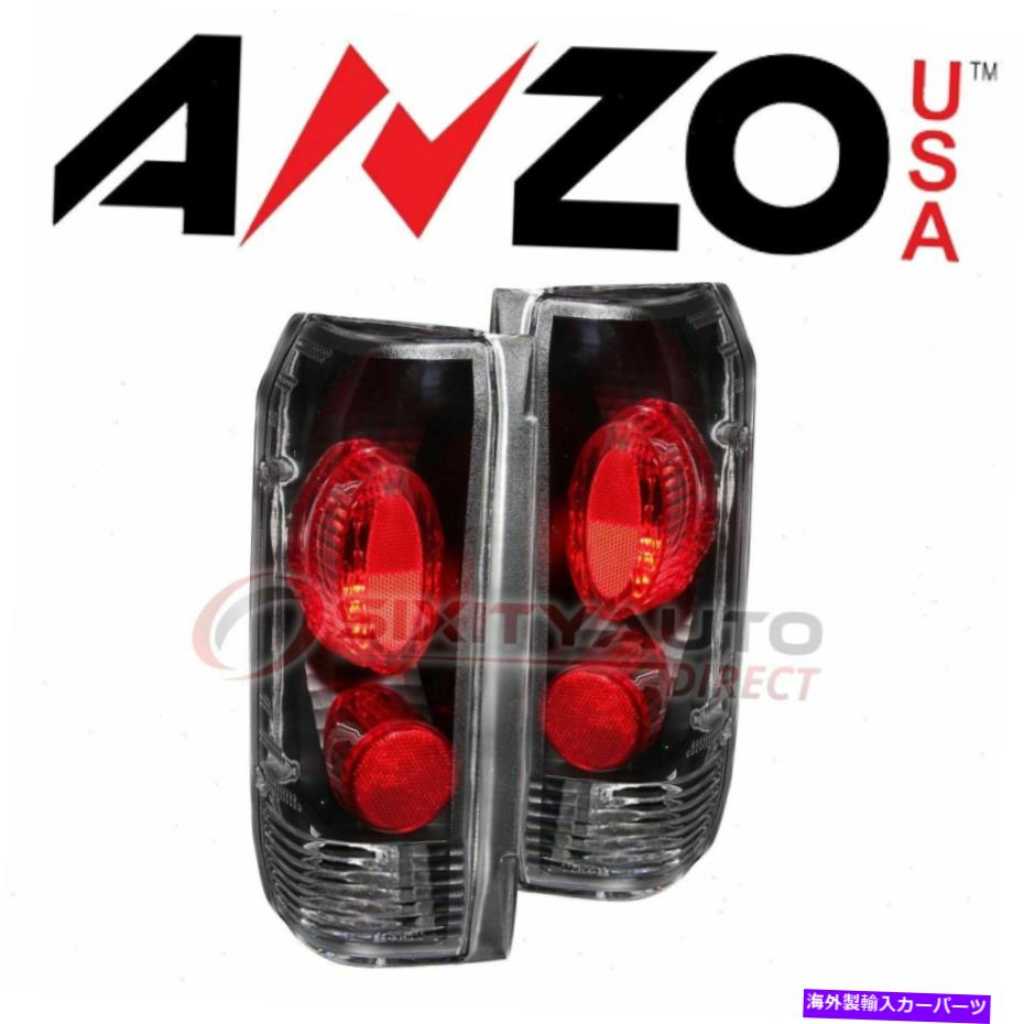 USテールライト 1992-1996フォードブロンコのためのアンツァーテテールライトセット - 電気照明ボディMe AnzoUSA Tail Light Set for 1992-1996 Ford Bronco - Electrical Lighting Body me【並行輸入品】
