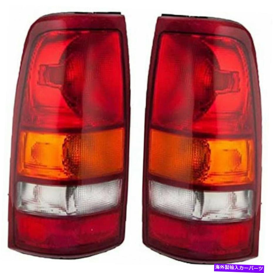 USテールライト Chevy Silverado 1500 Tail Light 1999 00 01 2002ペアLHとRHフリートドット For Chevy Silverado 1500 Tail Light 1999 00 01 2002 Pair LH and RH Fleetside DOT【並行輸入品】