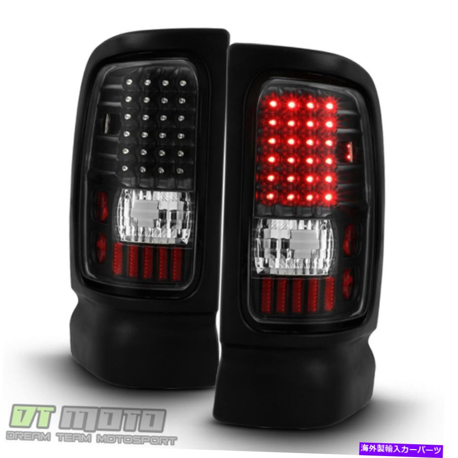 USテールライト ブラック1994-2001ダッジRAM 1500 94-02 2500 3500 LEDテールライトランプ左+右 Black 1994-2001 Dodge Ram 1500 94-02 2500 3500 LED Tail Lights Lamps Left+Right【並行輸入品】