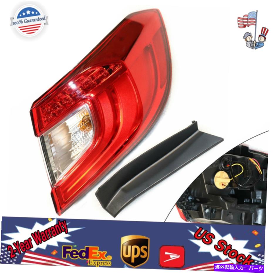 USテールライト 2018-2020 Accord Sedan旅客サイドテールライトアセンブリリアブレーキランプ For 2018-2020 Accord Sedan Passenger Side Tail Light Assembly Rear Brake Lamp【並行輸入品】