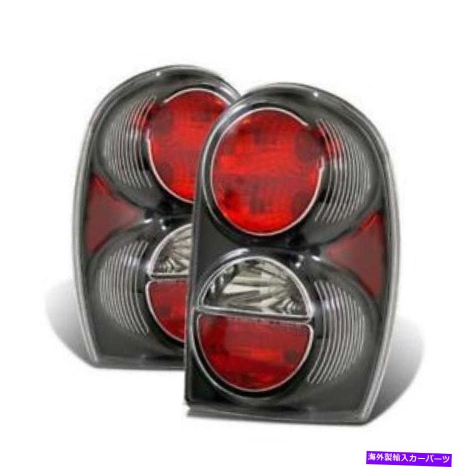 USテールライト 2002-2007ジープリバティブラック/クリアペア03-JL2002TLAJMのためのCGテールライト CG Tail Lights For 2002-2007 Jeep Liberty Black/Clear Pair 03-JL2002TLAJM【並行輸入品】