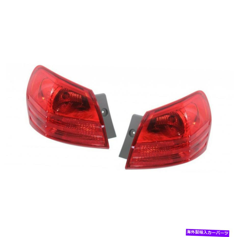 USテールライト FITS 2008-2013日産不正ペアリアテールライトドライバーとRH - 電球を含める。 Fits 2008-2013 Nissan Rogue Pair Rear Tail Lights Driver and RH - Bulbs Incl.【並行輸入品】 40,385円