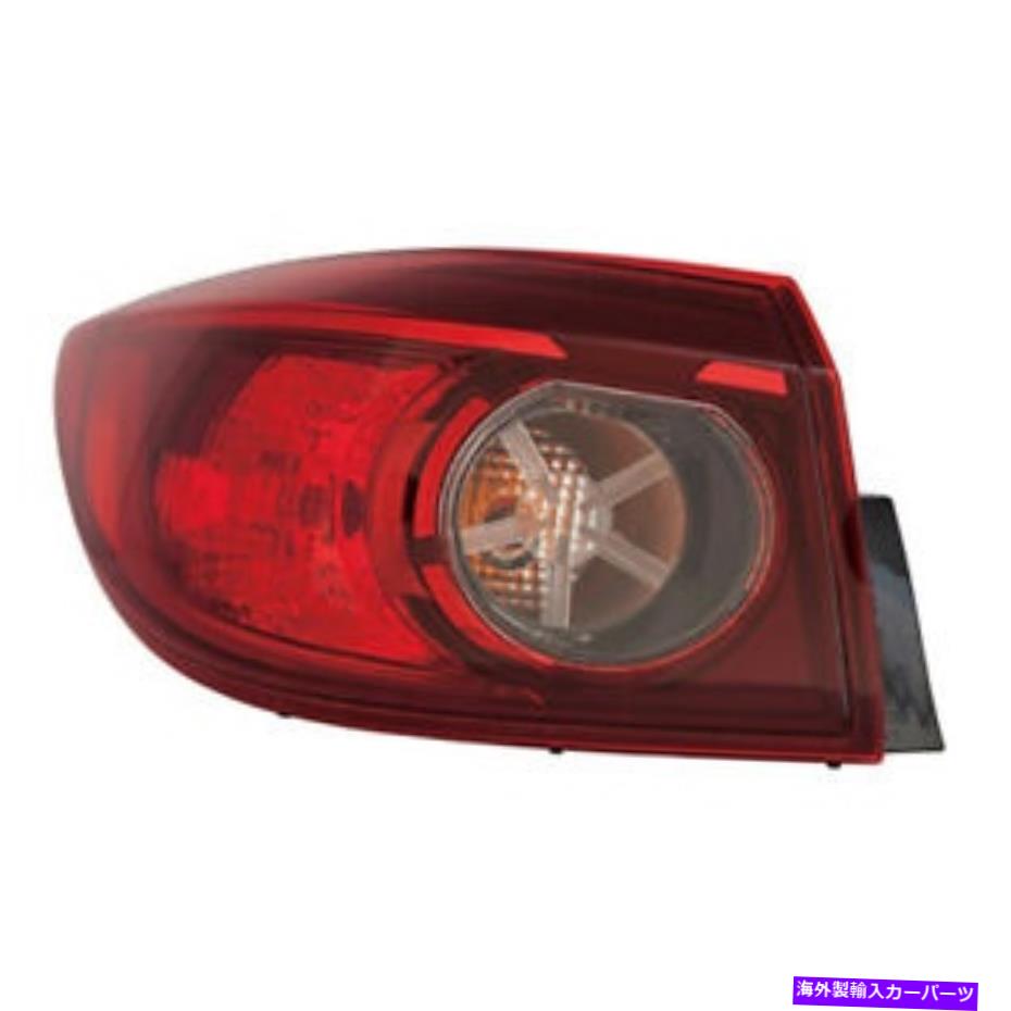 USテールライト フィット14-18 Mazda 3セダン左の運転手の外側のテールライトNSF認証 Fits 14-18 Mazda 3 Sedan Left Driver Side Outer Tail Light NSF Certified【並行輸入品】