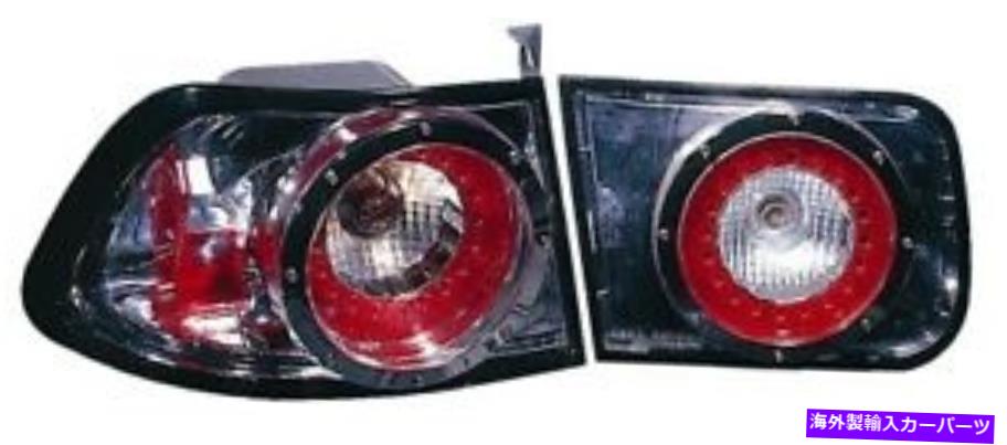 USテールライト 1992-1995ホンダシビッククーペ/セダンテールライトドライバーと助手席側4セット For 1992-1995 Honda Civic Coupe/Sedan Tail Light Driver and Passenger Side 4 Set【並行輸入品】