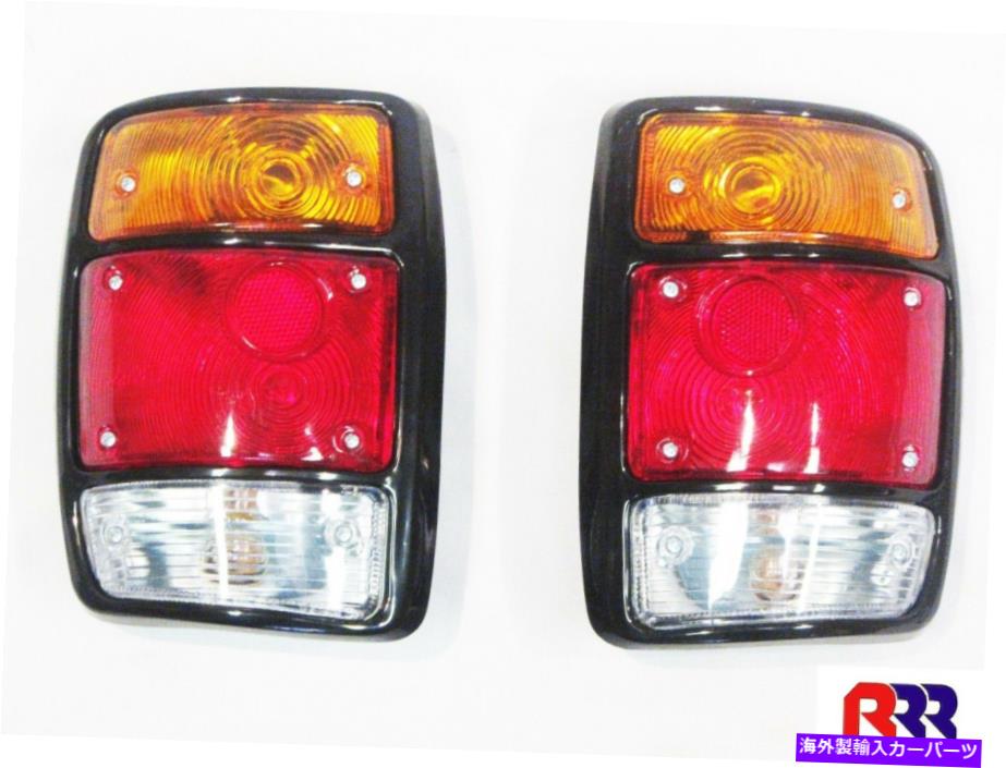 USテールライト Nissan DATSUN 1200 UTE 78-85テールライトブラックリムペア（LH + RH） FOR NISSAN DATSUN 1200 UTE 78-85 TAIL LIGHT WITH BLACK RIM- PAIR (LH+RH)【並行輸入品】