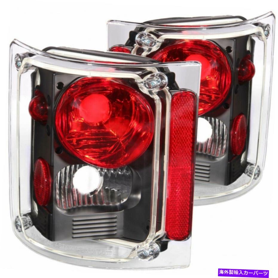 USテールライト Chevy C10 / C20 / C30 / K10 / K20 / K30ピックアップ1973年テールライトブラック ANZO For Chevy C10/C20/C30/K10/K20/K30 Pickup 1973 1974 Tail Lights Black【並行輸入品】