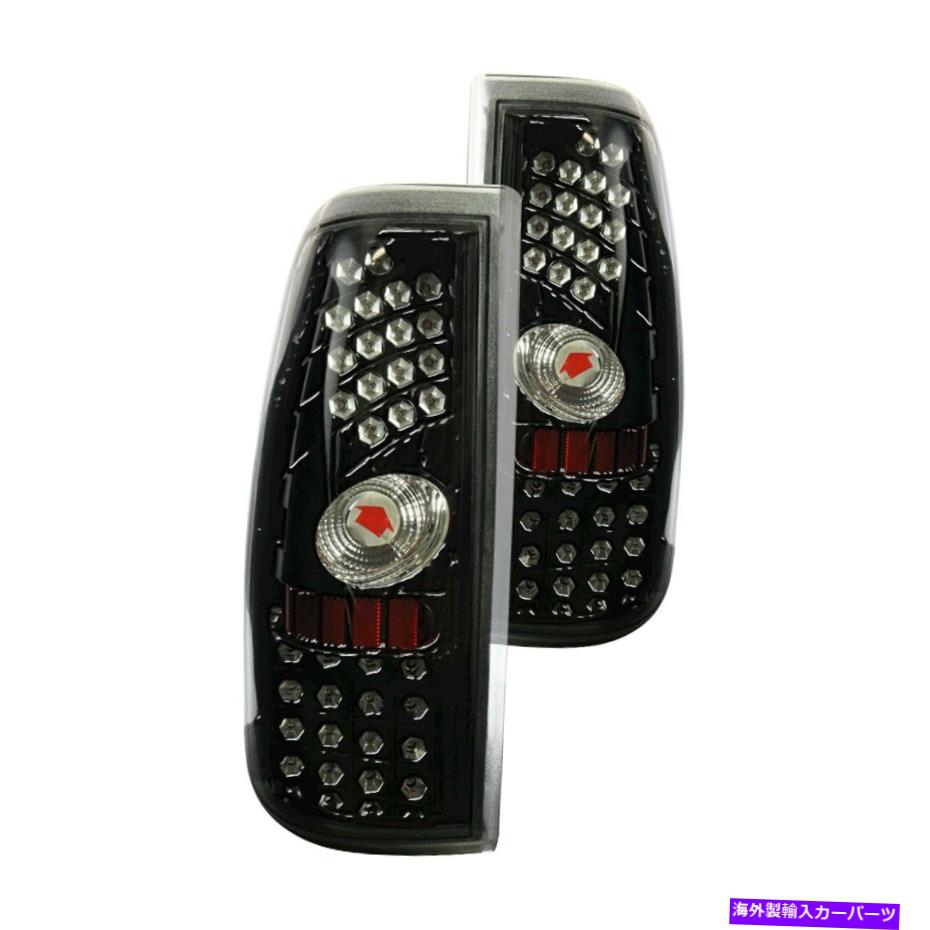 USテールライト Chevy Silverado 1500 Classic 07 Winjet WJ20-0006-16黒LEDテールライト For Chevy Silverado 1500 Classic 07 Winjet WJ20-0006-16 Black LED Tail Lights【並行輸入品】