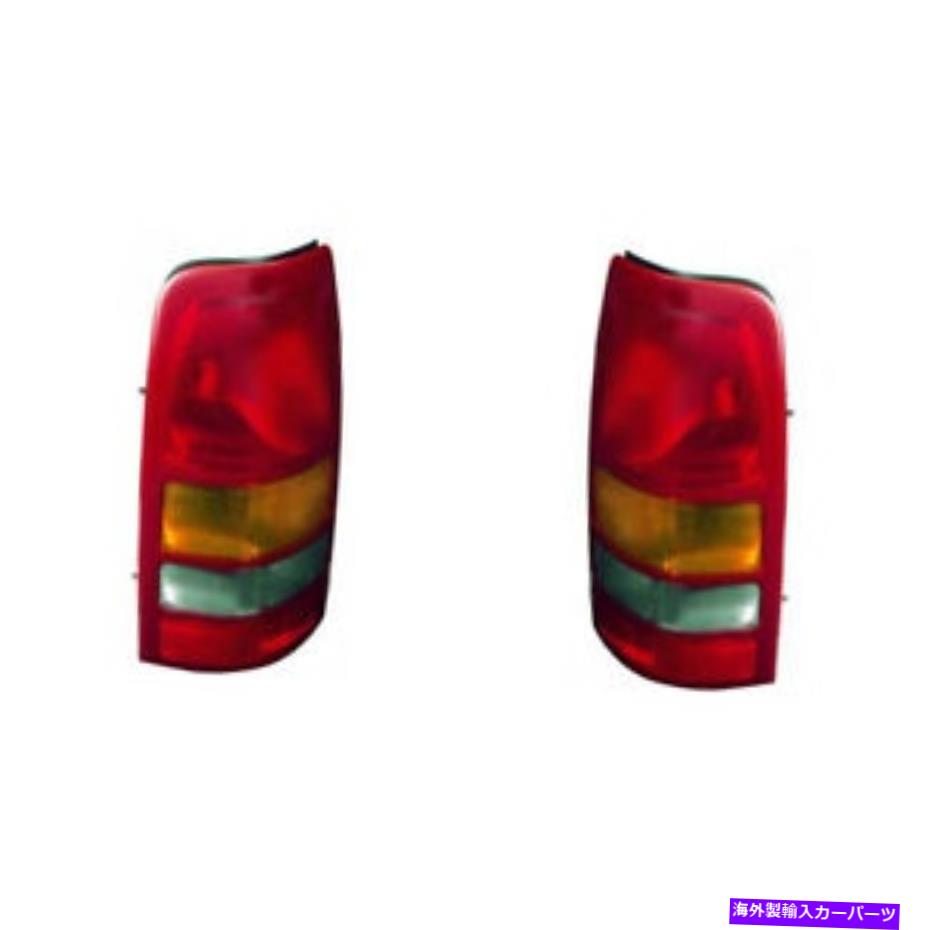USテールライト Chevy Silverado 1500テールライト1999-2002ペアRHとLHサイドフリート For Chevy Silverado 1500 Tail Light 1999-2002 Pair RH and LH Side FleetSide【並行輸入品】
