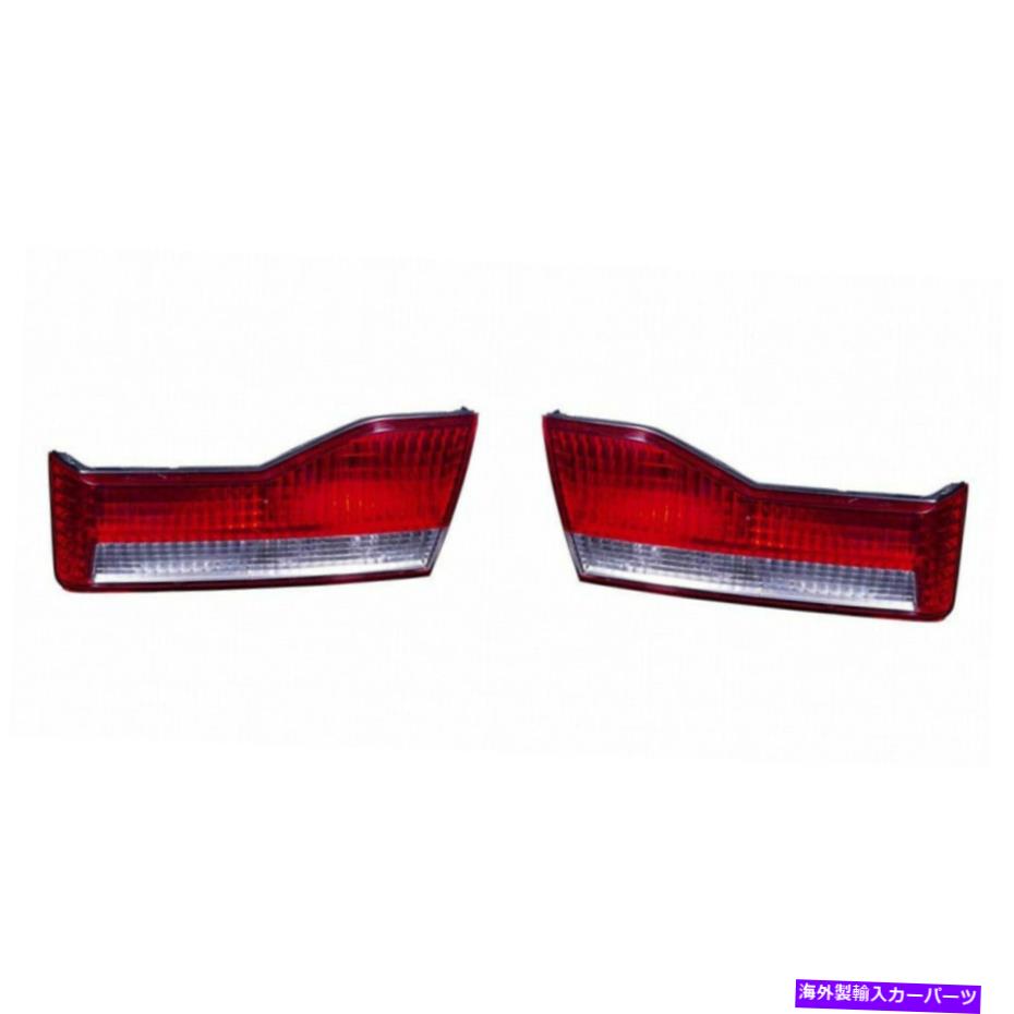 USテールライト ホンダアコードテールライト2001 2002ペアRHとLH内部CAPA HO2800138 For Honda Accord Tail Light 2001 2002 Pair RH and LH Inner CAPA HO2800138【並行輸入品】
