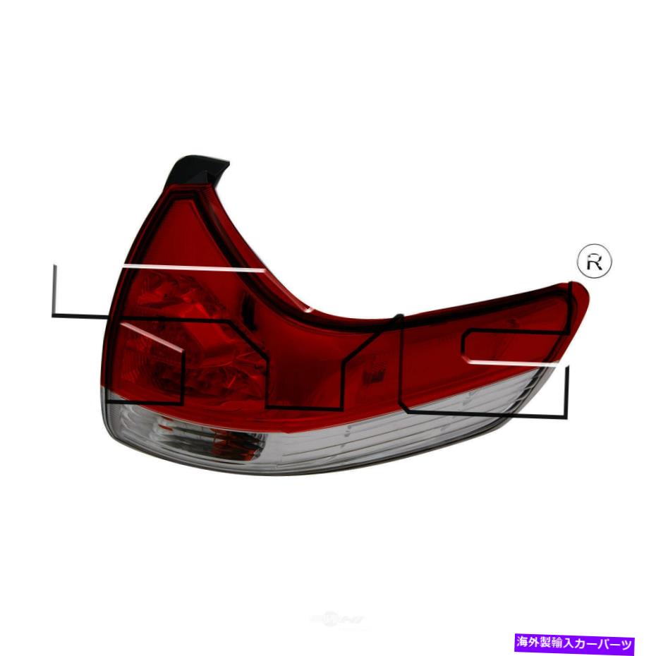 USテールライト テールライトアセンブリ - レギュラーTYC 11-6345-00フィット11~14トヨタシエナ Tail Light Assembly-Regular TYC 11-6345-00 fits 11-14 Toyota Sienna【並行輸入品】