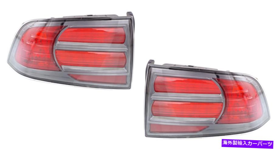 USテールライト クロムトリム付きのTLタイプS左右セットテールランプアセンブリ Fits 04-08 TL Type S Left & Right Set Tail Lamp Assembly with Chrome Trim【並行輸入品】 40,385円