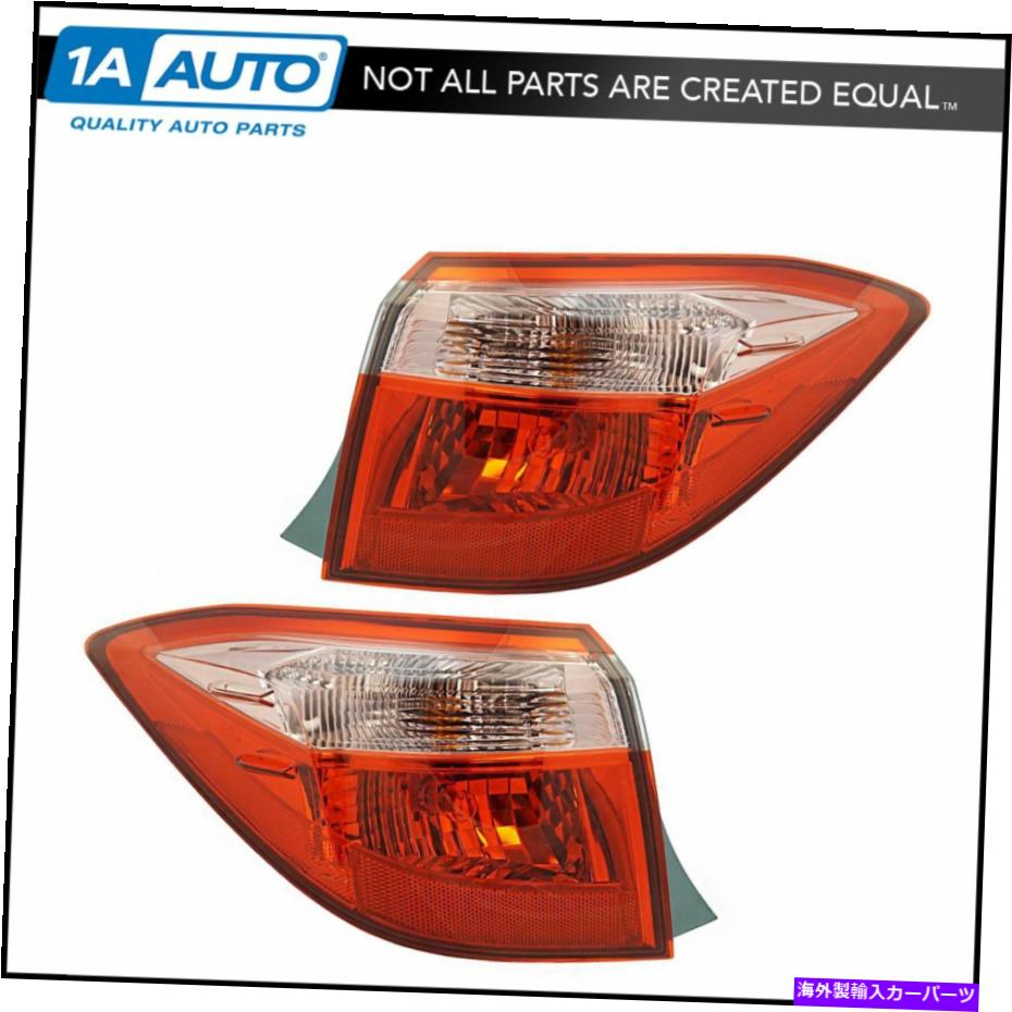 USテールライト トヨタカローラのための外側のパネルの取り付けテールライトランプLHのペア Outer Quarter Panel Mounted Tail Light Lamp LH RH Pair for Toyota Corolla New【並行輸入品】