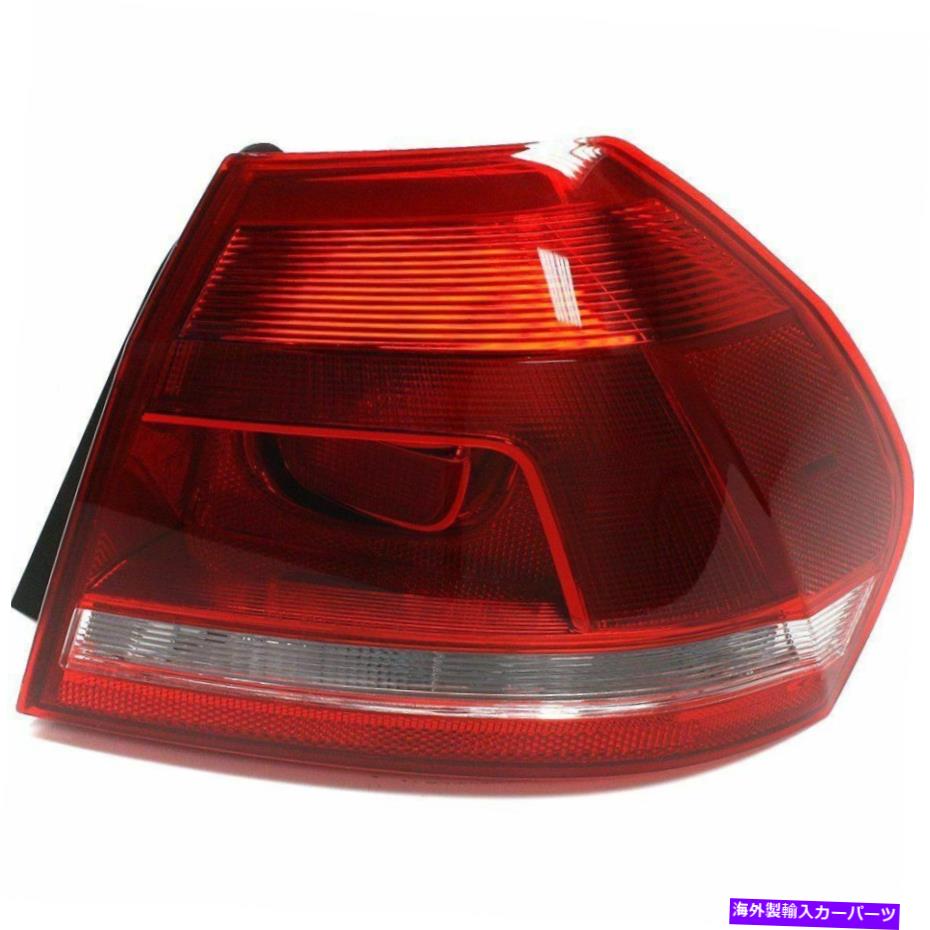 USテールライト 2012-2015のハロゲンテールライトVolkswagen Passat Right Outer Clear / Red W /球根 Halogen Tail Light For 2012-2015 Volkswagen Passat Right Outer Clear/Red w/Bulbs【並行輸入品】