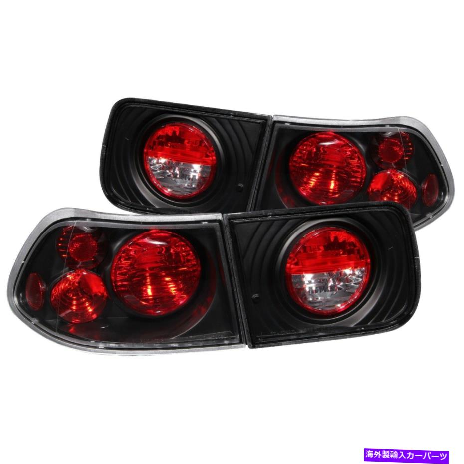 USテールライト 96-00フィットホンダシビックテールライト左右ペアW /クリアレンズ&ブラック 96-00 Fits Honda Civic Tail Lights Left & Right Pair w/ Clear Lens & Black【並行輸入品】
