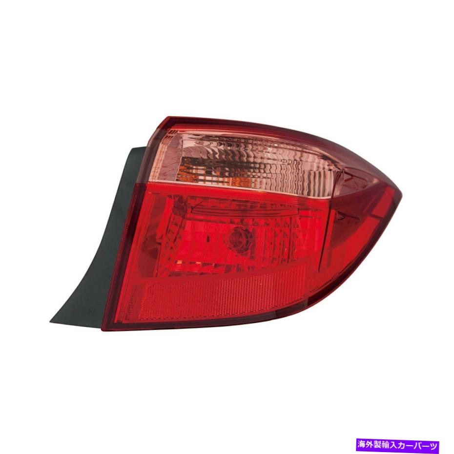 USテールライト トヨタカローラ17-19助手席側外装テールライト For Toyota Corolla 17-19 Passenger Side Outer Replacement Tail Light【並行輸入品】