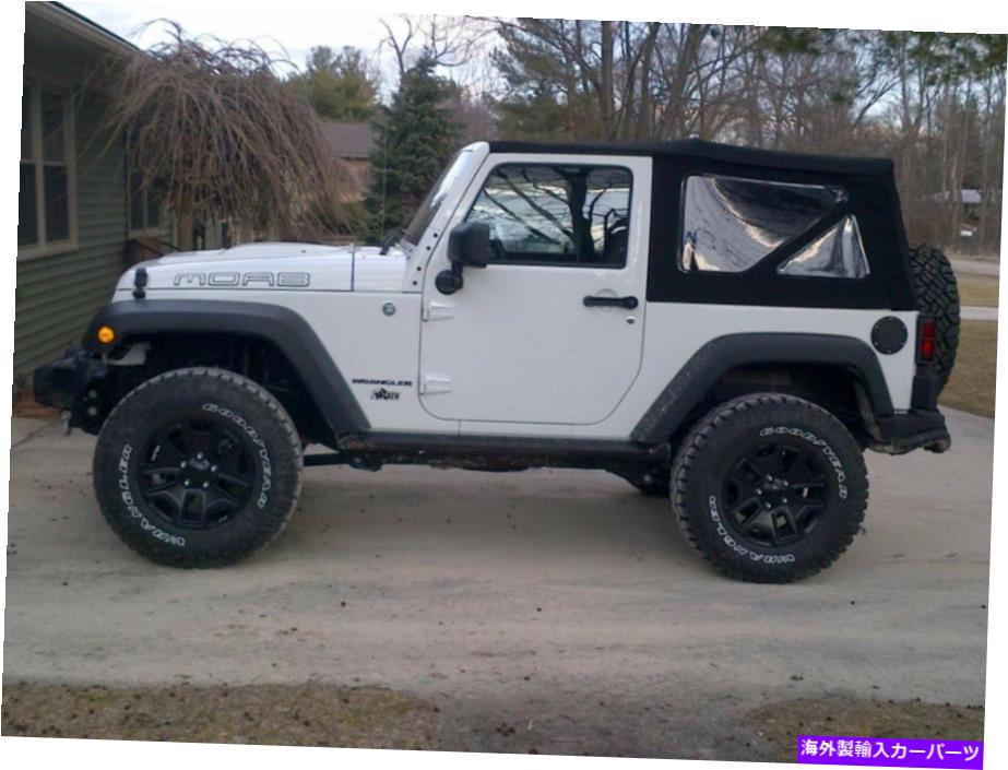Soft Top 2010-2018 JEEPラングラー2ドア交換用ソフトトップ+タントリアウィンドウ For 2010-2018 Jeep Wrangler 2-Door Replacement Soft Top + Tinted Rear Windows【並行輸入品】
