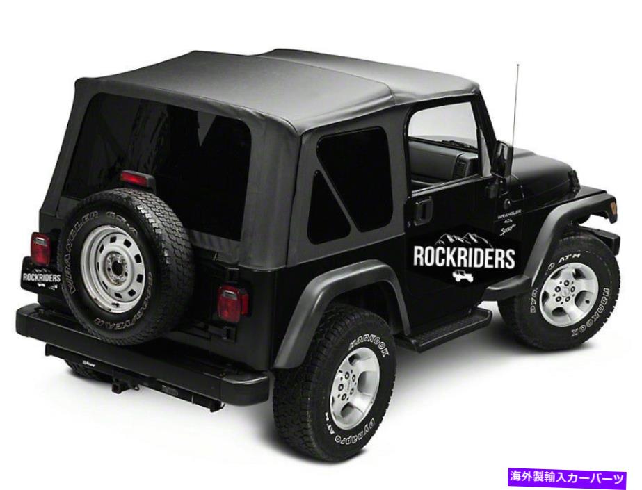 【楽天市場】Soft Top きちんとした後部窓ブラック19972006 TJのJeep Wranglerの交換用ソフトトップ Jeep