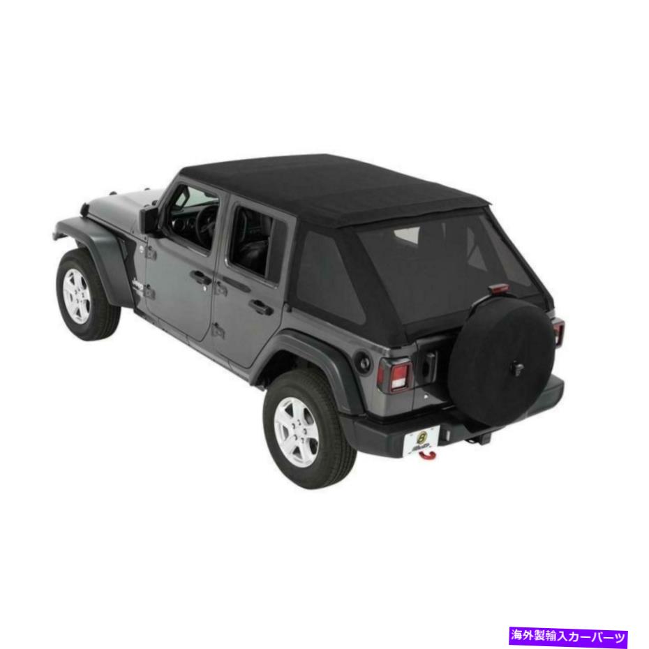 Soft Top JLU 4-ドアのための黒いダイヤモンドのTrektop NXソフトトップ Bestop 56863-35 Black Diamond Trektop NX Soft Top for Jeep Wrangler JLU 4-Door【並行輸入品】
