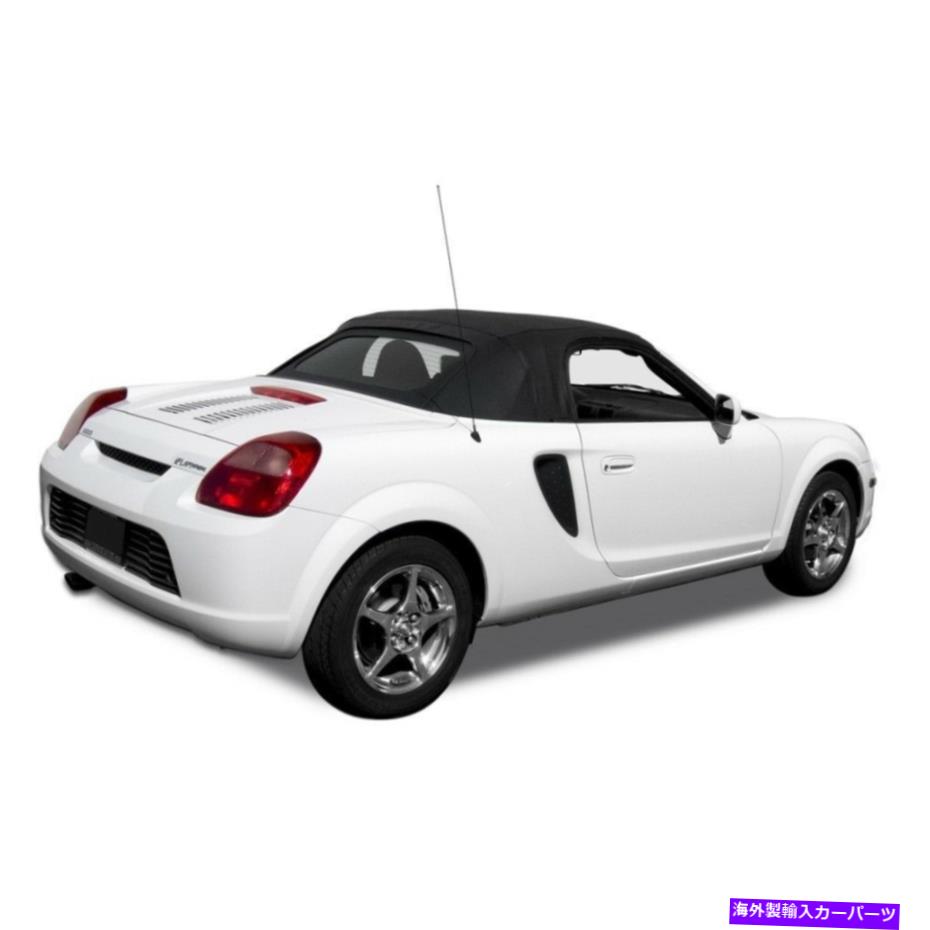 Soft Top フィット：トヨタMR2スパイダースパイダーコンバーチブルソフトトップ＆ガラス窓ブラックツイル Fits: Toyota MR2 Spyder Spider Convertible Soft Top & Glass Window Black Twill【並行輸入品】