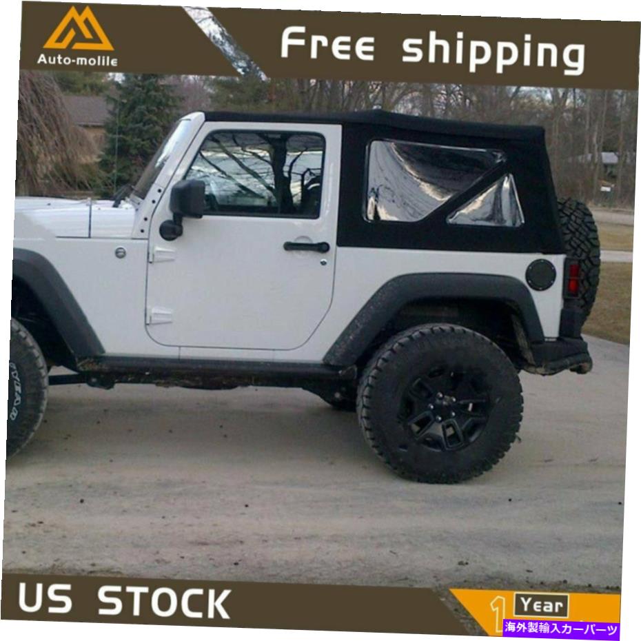 Soft Top ジープwrangler TJ 2ドアのための黒の交換の柔らかい上及び後の色合いの窓 Black replacement Soft Top & Rear Tinted Windows FOR Jeep Wrangler TJ 2 Door【並行輸入品】