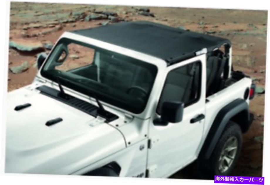 Soft Top ジープラングラーJL 2ドアサンボンネットソフトトップブラックビニール新しいOEM MOPAR JEEP WRANGLER JL 2 Door Sun Bonnet Soft Top Black Vinyl NEW OEM MOPAR【並行輸入品】
