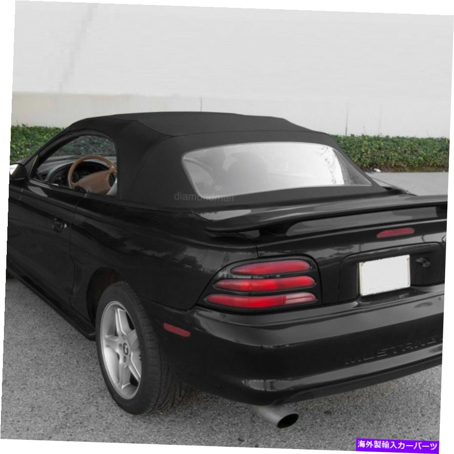 Soft Top プラスチック窓付きフォードマスタングコンバーチブルソフトトップ1994-2004 Ford mustang Convertible Soft top With Plastic window Black Sailcloth 1994-2004【並行輸入品】 57,218円
