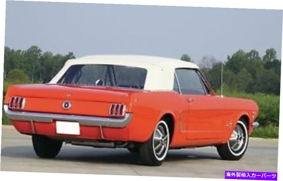 Soft Top フォードマスタングコンバーチブルソフトトップ交換＆プラスチックウィンドウ1964-1966ホワイト Ford mustang Convertible Soft Top Replacement & Plastic window 1964-1966 WHITE【並行輸入品】
