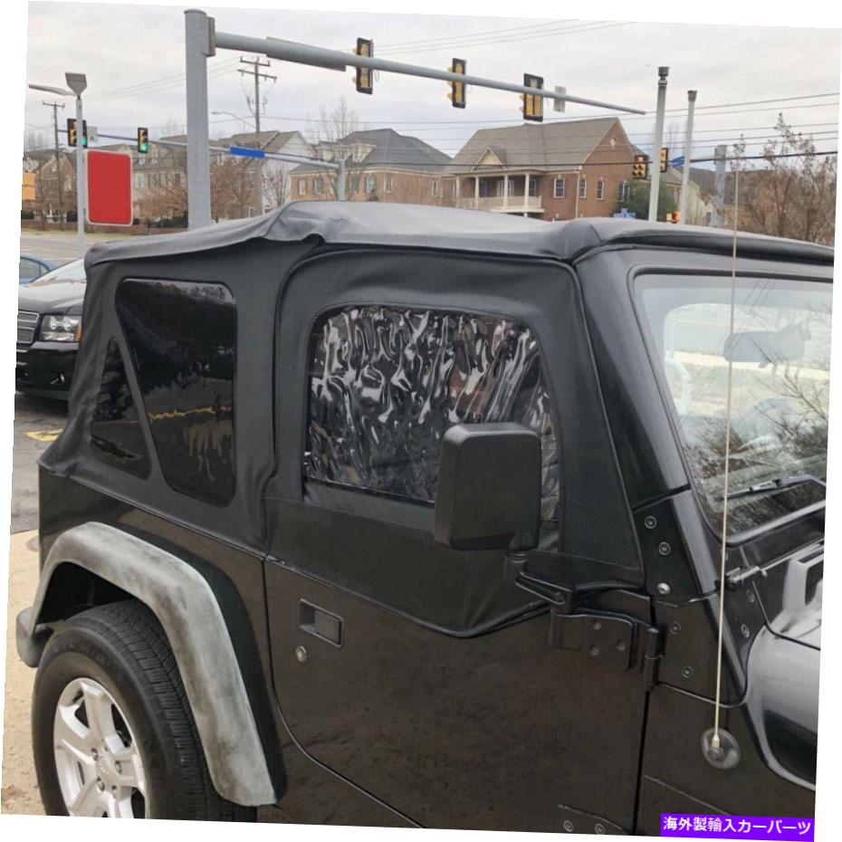 Soft Top 1997年から2006年のための黒人プレミアムソフトトップ+アッパースキン Black Premium Soft Top + Upper Skins For 1997-2006 Jeep Wrangler Replacement New【並行輸入品】|Us Custom Parts Shop USDM