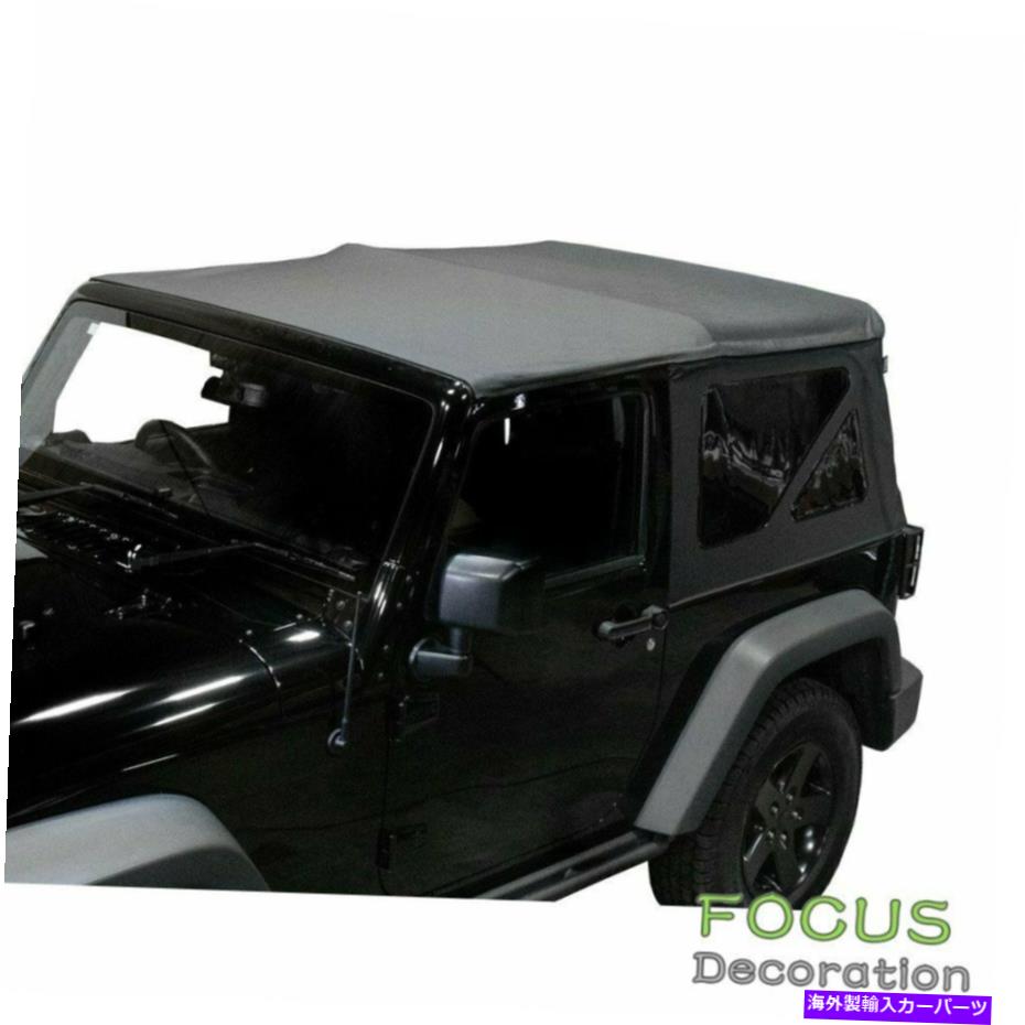 Soft Top 1997年から2006年の柔らかい上の交換色の窓の黒いデニムJeep Wrangler TJ Soft top Replacement Tinted Windows Black Denim For 1997-2006 Jeep Wrangler TJ【並行輸入品】