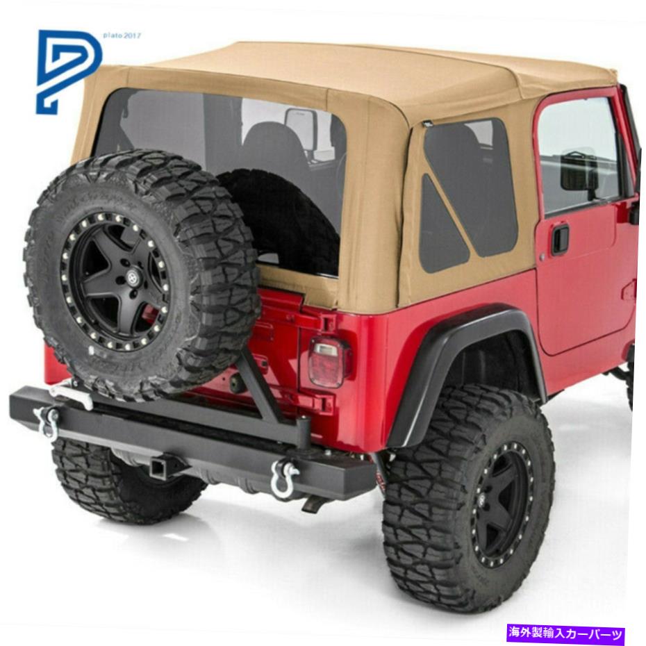 Soft Top 1997年から2006年の柔らかいトップ交換＆着色Windows Sailcloth Jeep Wrangler TJ Soft top Replacement & Tinted Windows Sailcloth For 1997-2006 Jeep Wrangler TJ【並行輸入品】