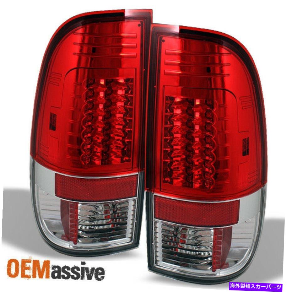 USテールライト フィット97-03 F-150 99-07 SuperdutyシリーズピックアップレッドG2 LEDテールブレーキライトペア Fits 97-03 F-150 99-07 Superduty Series Pickup Red G2 LED Tail Brake Lights Pair【並行輸入品】