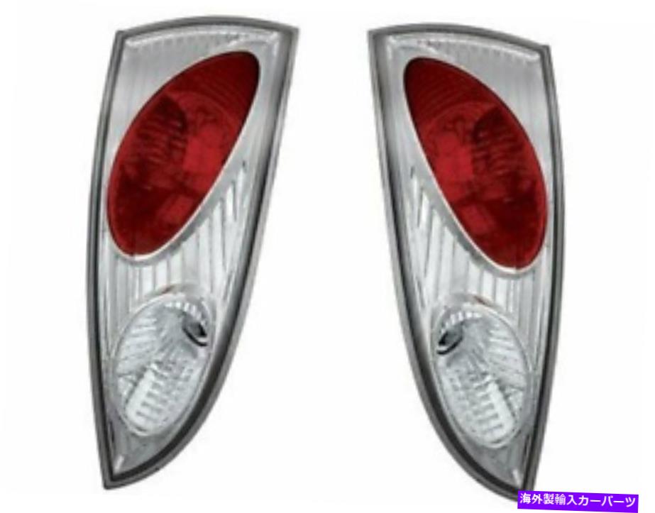 USテールライト FITSフォーカスフォーカス2000-2004 3ドア/ 5ドアハッチバッククロームユーロテールライト Fits Ford Focus 2000-2004 3 Door/5 Door Hatchback Chrome Euro Tail Lights【並行輸入品】