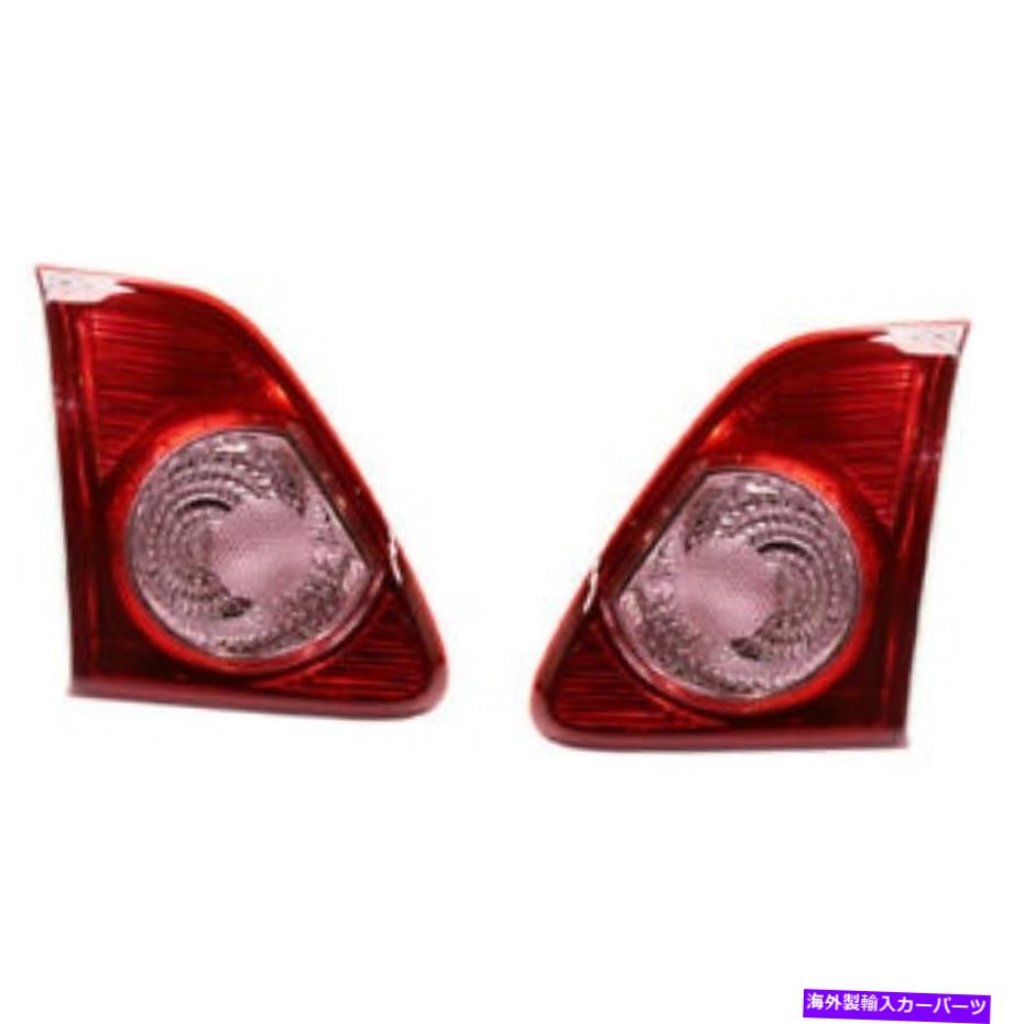 USテールライト 09-10カローラ（米国製造）内部Taillightテールランプバックアップライトセットペア For 09-10 Corolla (USA Built) Inner Taillight Tail Lamp Backup Light Set Pair【並行輸入品】 44,214円