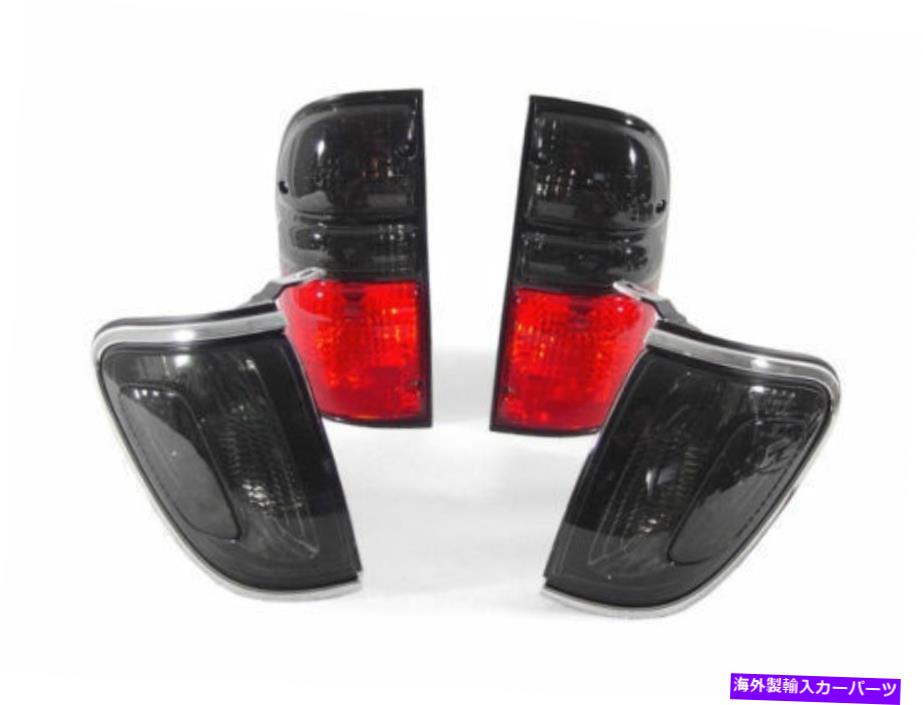 USテールライト 4PCSコンボデポ赤/スモークテールライト+ 2001-2004トヨタタコマのためのコーナーライト 4PCS COMBO DEPO Red/Smoke Tail Light + Corner Light For 2001-2004 Toyota Tacoma【並行輸入品】