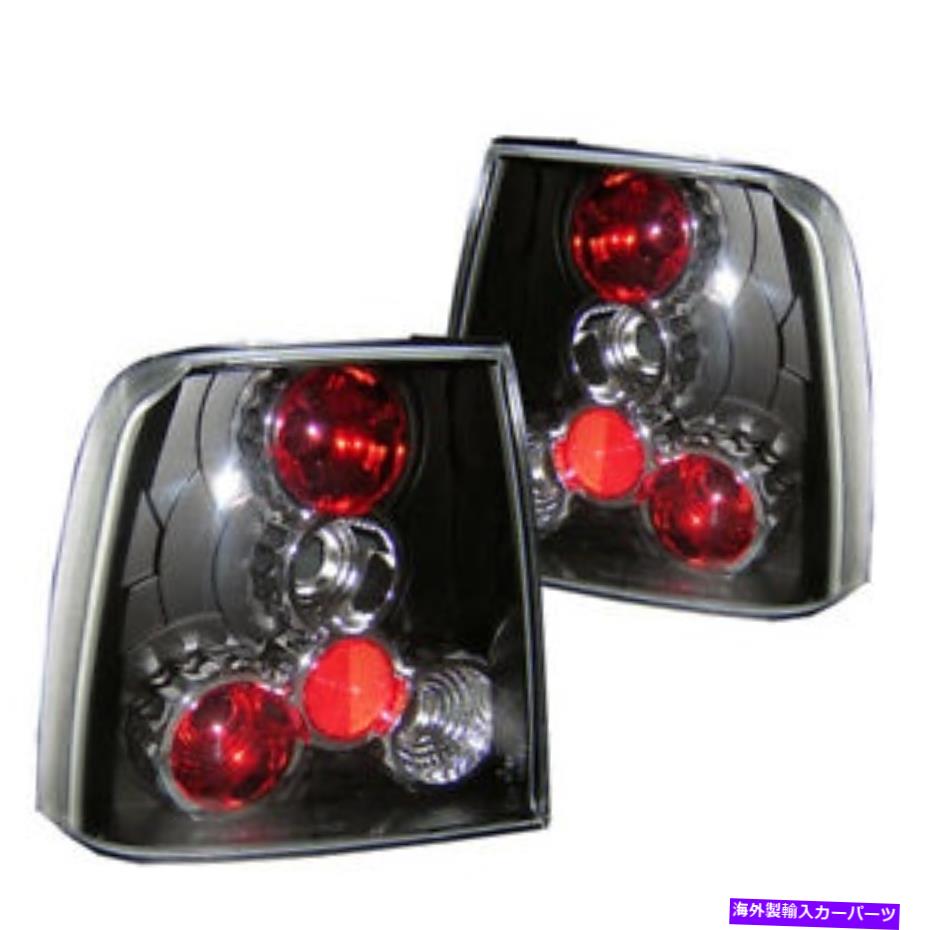 USテールライト フォルクスワーゲン97-00 Passat B5 4DR Sedanブラックリアテールライトブレーキランプセット Volkswagen 97-00 Passat B5 4dr Sedan Black Rear Tail Lights Brake Lamp Set【並行輸入品】
