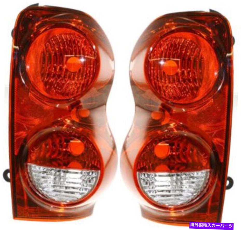 USテールライト 04-09 Dodge Durangoのためのドライバー＆旅客サイドテールライトテールランプ Driver & Passenger Side Tail Light Tail Lamp for 04-09 Dodge Durango【並行輸入品】