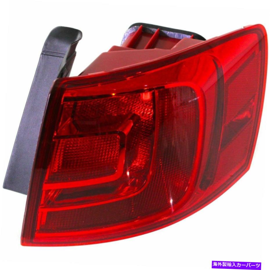 USテールライト 2011-17フォルクスワーゲンジェット（ハイブリッド13-14）右外部カーパ Halogen Tail Light For 2011-17 Volkswagen Jetta (Hybrid 13-14) Right Outer CAPA【並行輸入品】