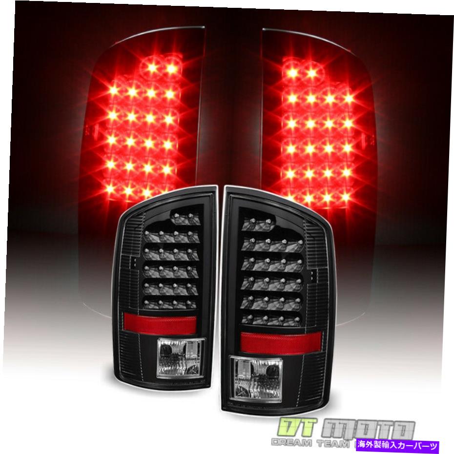 USテールライト ブラック2007-2008ドッジRAM 1500 / 07-2009 2500 3500 LEDテールライトブレーキランプ Black 2007-2008 Dodge Ram 1500 / 07-2009 2500 3500 LED Tail Lights Brake Lamps【並行輸入品】|Us Custom Parts Shop USDM