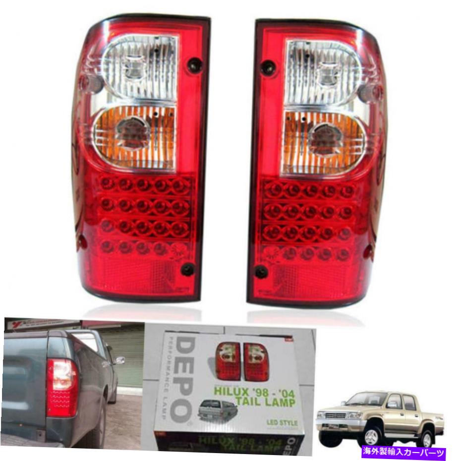 USテールライト LEDテールランプライトリアレッド98 99 00 01 02 03トヨタヒルクSR MK4 MK5 Led Tail Lamp Light Rear Red For 98 99 00 01 02 03 Toyota Hilux SR Mk4 Mk5【並行輸入品】